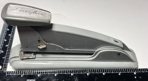 Vintage Stapler Deco Swingline Grey #4 Usa Industrial Works - Thumbnail 9