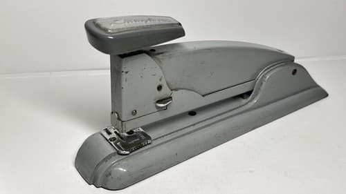 Vintage Stapler Deco Swingline Grey #4 Usa Industrial Works - Thumbnail 3