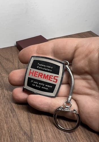 Vintage Hermes Typewriters Tape Measure Advertisment , Japan , Rare NOS - Thumbnail 6