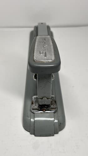 Vintage Stapler Deco Swingline Grey #4 Usa Industrial Works - Thumbnail 5