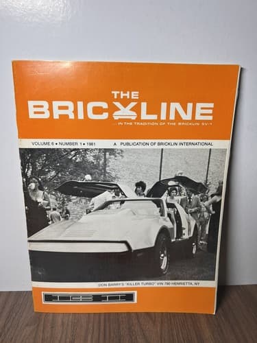 Bricklin International club Magazine “Brickline” 1980 vol 6 #1 - Thumbnail 2
