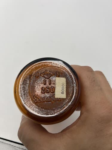 4.75'' Merck Theophylline Ethylenediamine Amber Apothecary Pharmacy Bottle - Thumbnail 4