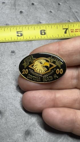 Daytona Beach Florida Bike Week 2000 Pin Eagle Harley Davidson Motorcycle