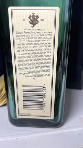 Johnnie Walker Blue Label Highest Awards Whisky Empty Bottle with case, ltd ed - Thumbnail 10