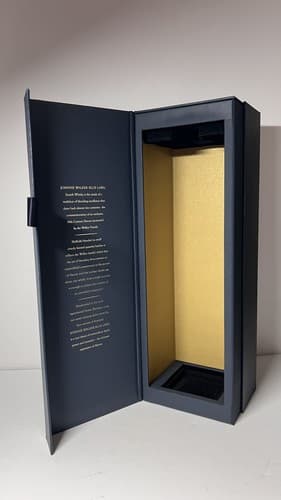 JOHNNIE WALKER BLUE LABEL CASE SCOTCH WHISKEY EMPTY BOX 750ML COLLECTIBLE - Thumbnail 2