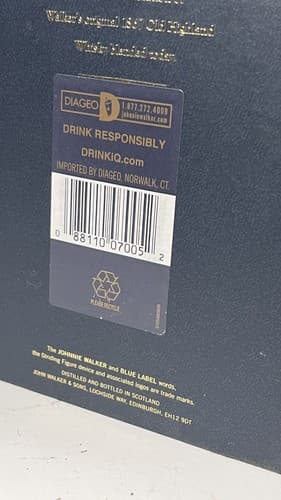 JOHNNIE WALKER BLUE LABEL CASE SCOTCH WHISKEY EMPTY BOX 750ML COLLECTIBLE - Thumbnail 6