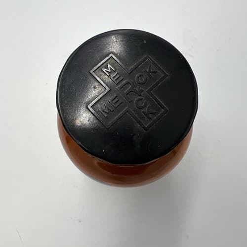 Vintage Merck & Co Amber Sulfanilamide 4oz Pharmaceutical Bottle Duraglas - Thumbnail 4