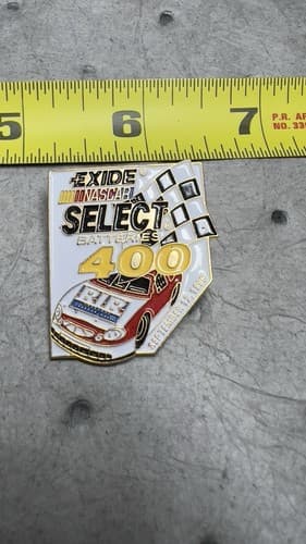 September 1998 Exide Batteries 400 NASCAR Race Enamel Hat Pin - Thumbnail 2