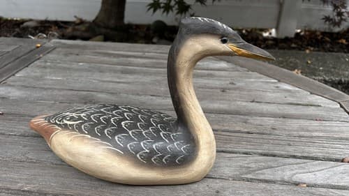 Jimmy Bowden Carved And Painted Grebe 2001