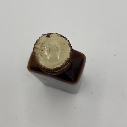 Vintage Eli Lilly Tablets No. 1547 Ammonium Chloride Pharmacy Bottle Amber Glass - Thumbnail 3