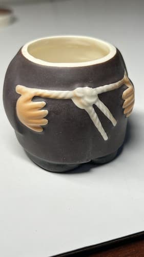 Vintage Goebel Friar Tuck Monk Sugar Bowl Mustard Germany - Thumbnail 6
