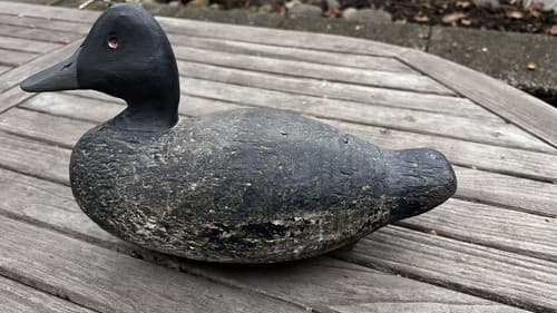 Old Wood Duck Decoy 13" - Thumbnail 2