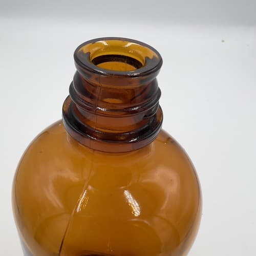 Parke Davis & Co 1930,s Vintage Antique Amber Pharmaceutical Empty Bottle 7.5" - Thumbnail 4