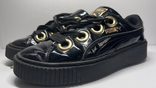 Women PUMA Patent Platform Shoes Sneakers Sz 6.5/37 - Thumbnail 6