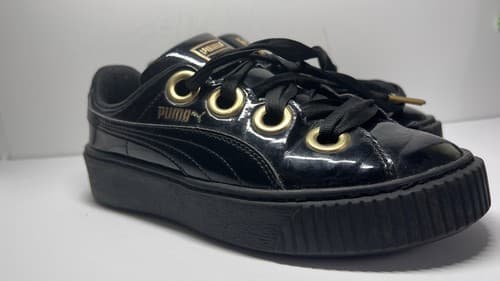 Women PUMA Patent Platform Shoes Sneakers Sz 6.5/37 - Thumbnail 7