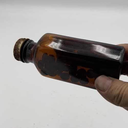 Vintage Eli Lilly Tablets No. 1547 Ammonium Chloride Pharmacy Bottle Amber Glass - Thumbnail 5