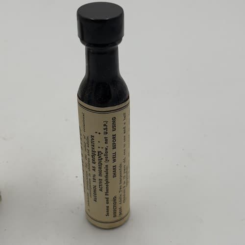 VORHEES BUMSTEAD'S WORM SYRUP 1873 PHILADELPHIA SMOKY AMBER GLASS - Thumbnail 7