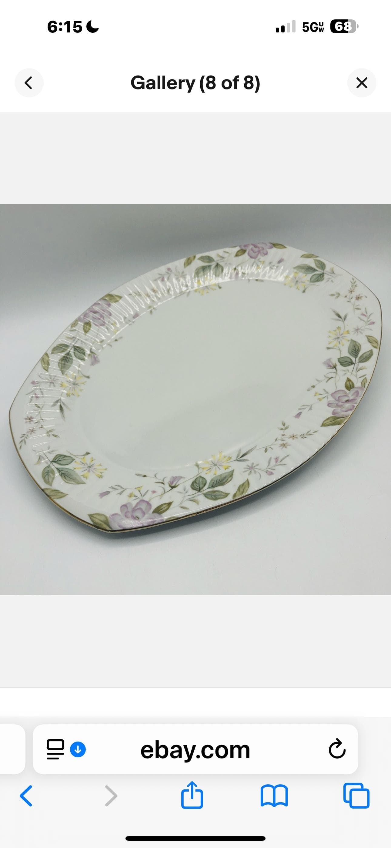 Grant Crest "Spring Serenade" 14" oval platter - Thumbnail 3