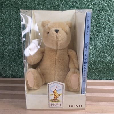 Vintage Classic Pooh Gund Plush Bear Book Set 1994 Winnie-the-Pooh Boxed