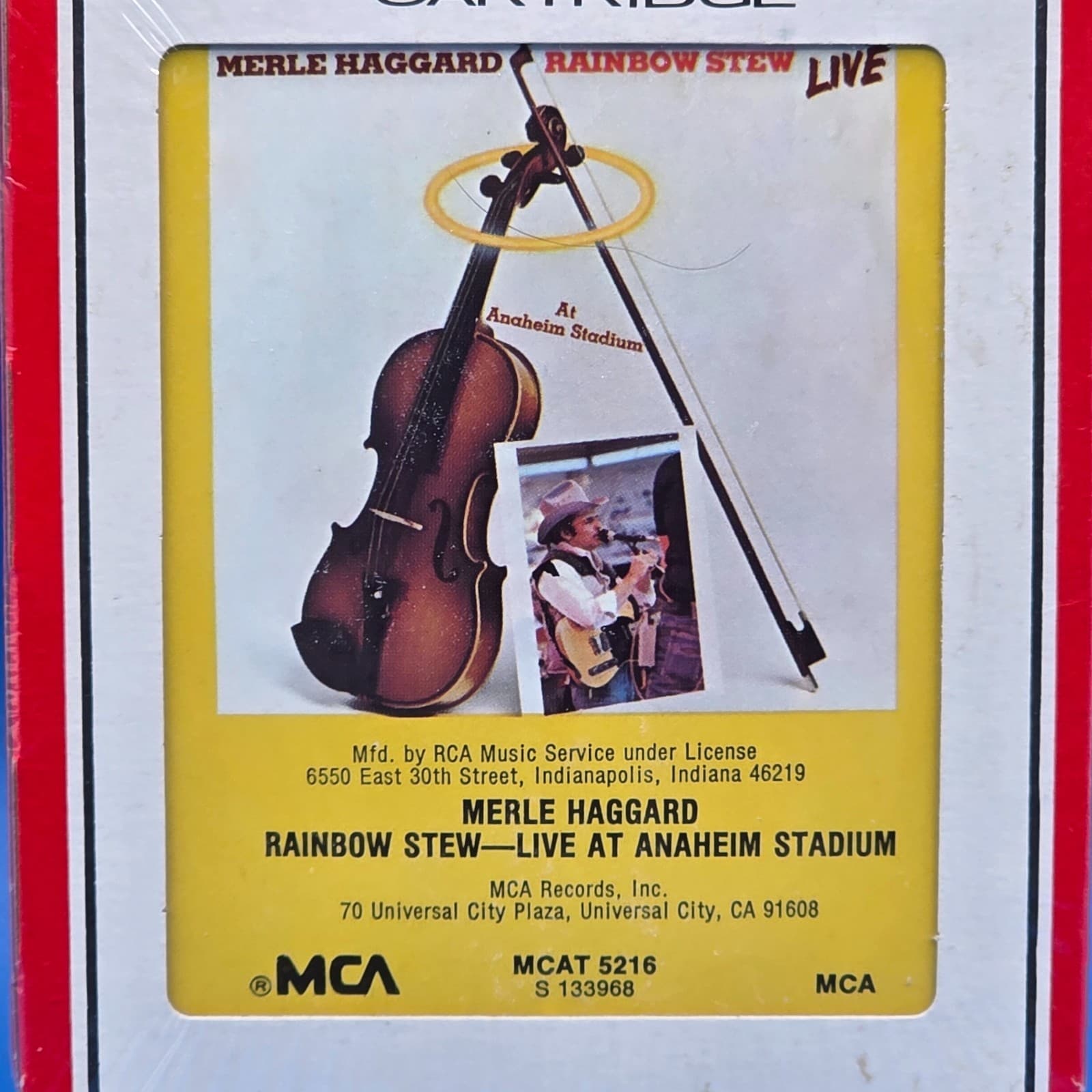 Merle Haggard, Rainbow Stew - Live at Anaheim Stadium (8 Track, 1981 RCA) Sealed - Thumbnail 6