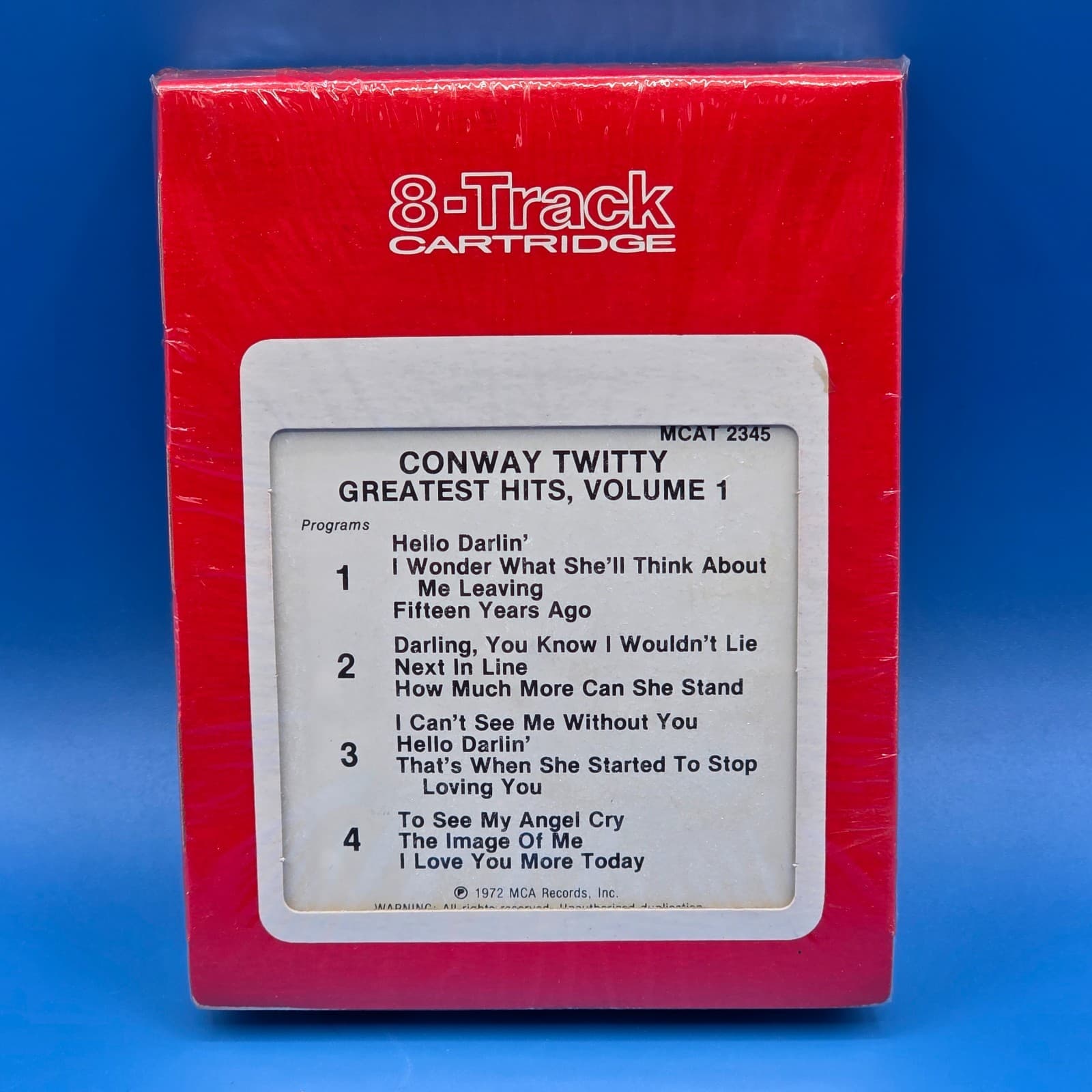 Conway Twitty-Greatest Hits, Vol. 1 8-track Brand New SEALED MCA S133644 - Thumbnail 5