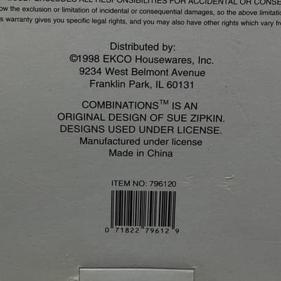 Vtg ECKO Stainless Flatware Combinations Sue Zipkin Retro 20 Set Purple Handle - Thumbnail 7