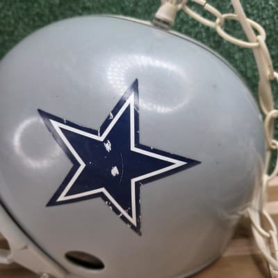 VTG 1980s NFL Franklin Helmet Dallas Cowboys Hanging Swag Lamp Chandelier RARE - Thumbnail 6