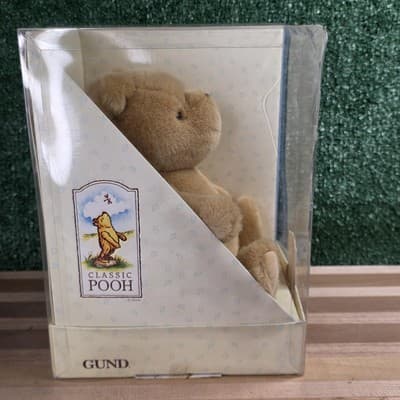 Vintage Classic Pooh Gund Plush Bear Book Set 1994 Winnie-the-Pooh Boxed - Thumbnail 4