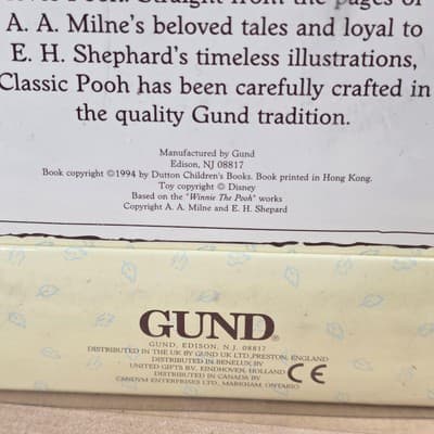 Vintage Classic Pooh Gund Plush Bear Book Set 1994 Winnie-the-Pooh Boxed - Thumbnail 8
