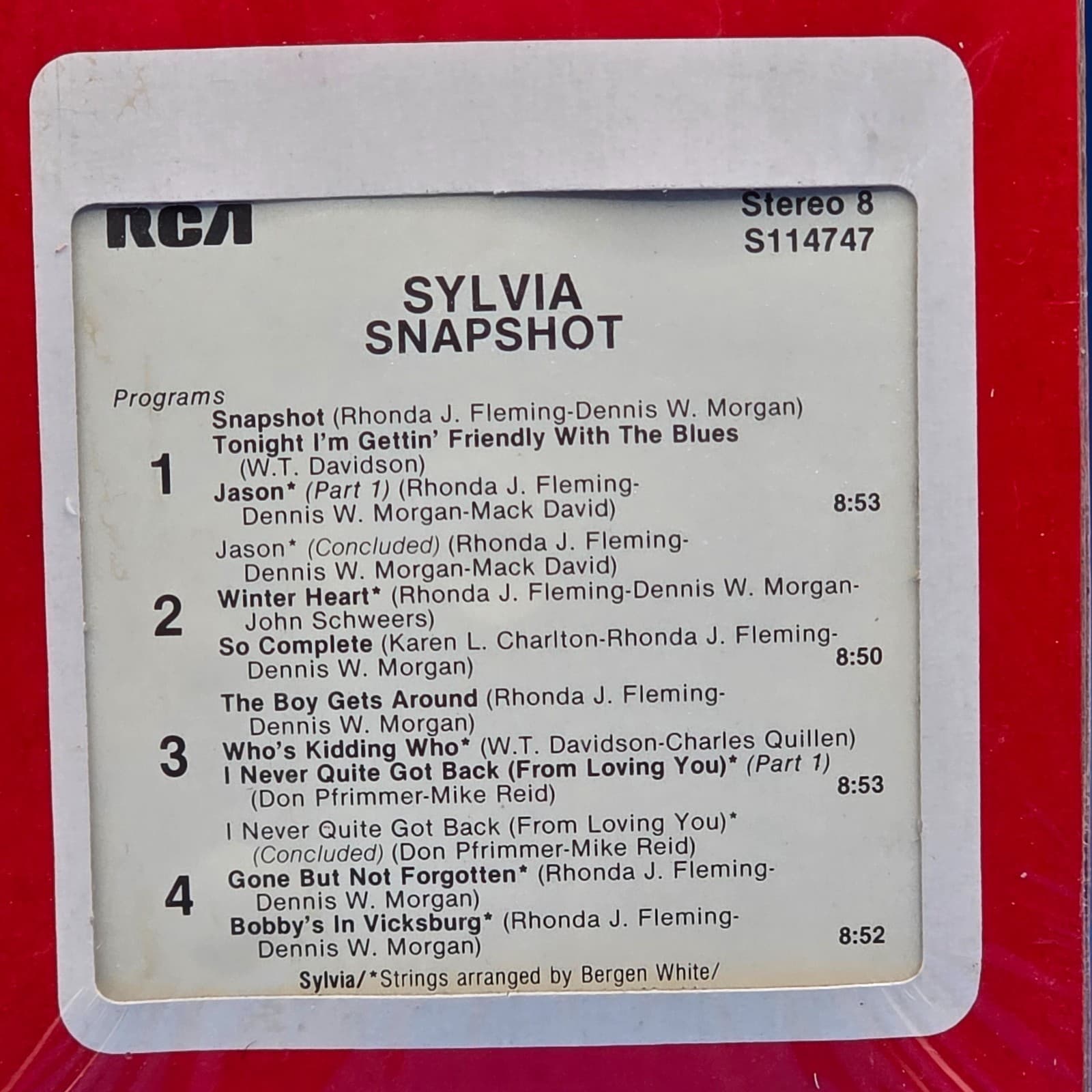 SYLVIA Snapshot 8 Track New Sealed - Thumbnail 4
