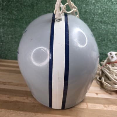 VTG 1980s NFL Franklin Helmet Dallas Cowboys Hanging Swag Lamp Chandelier RARE - Thumbnail 9