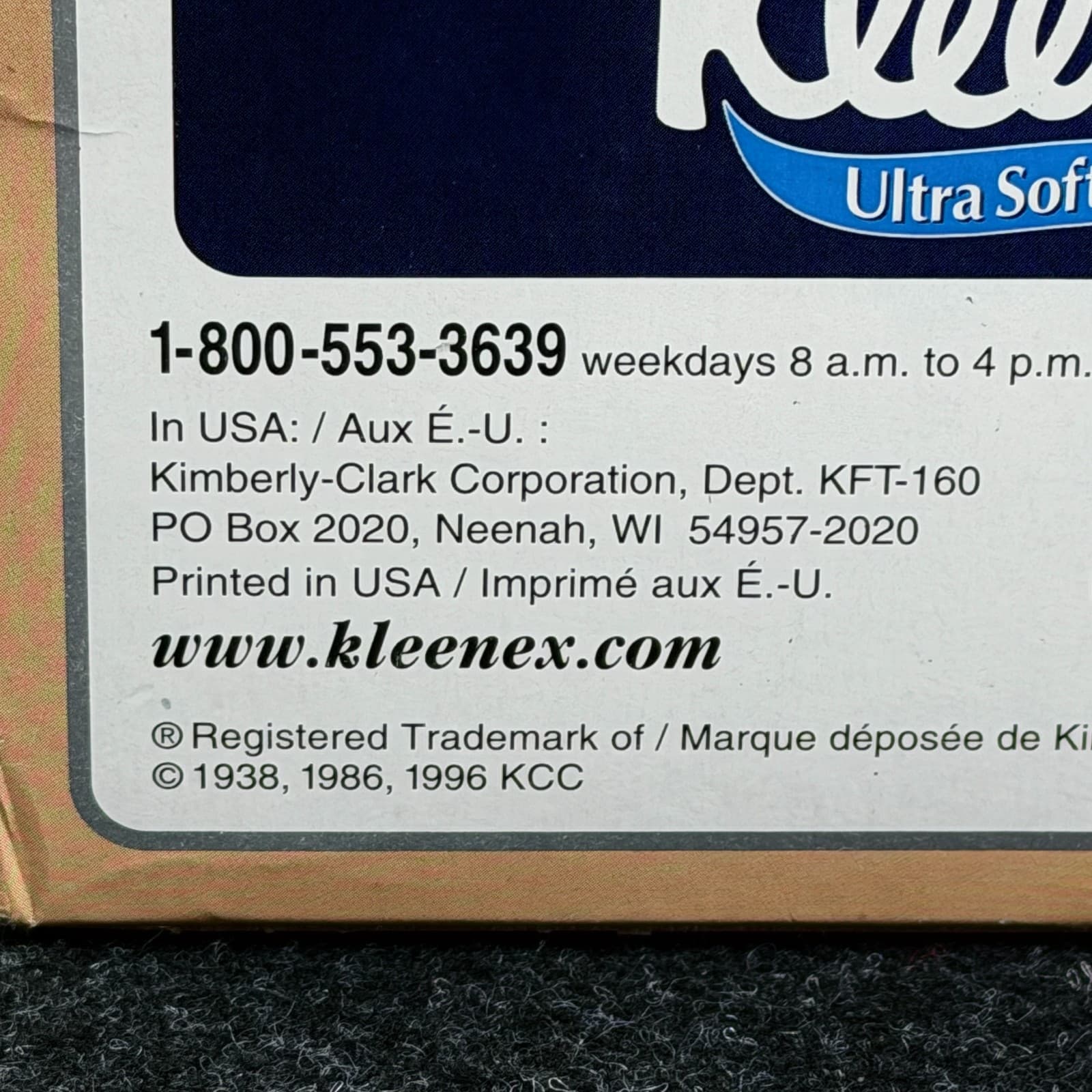 Vintage 1996 Kleenex Colors ALMOND Tissue Facial Tissue NOS 160 2 PLY - Thumbnail 7