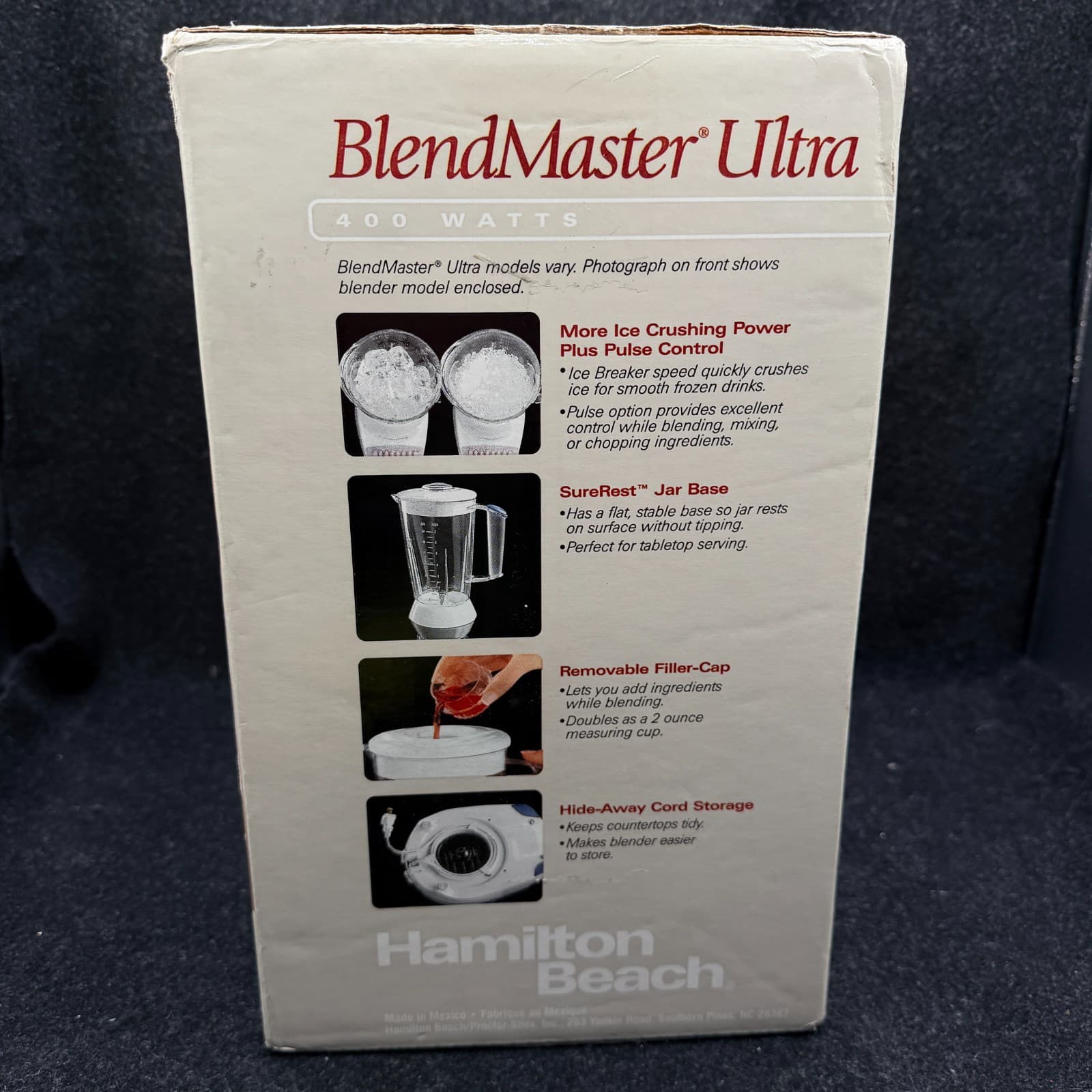 Hamilton Beach Blender Blend Master Ultra 10 Speed Black 50120R 56 oz - Thumbnail 4