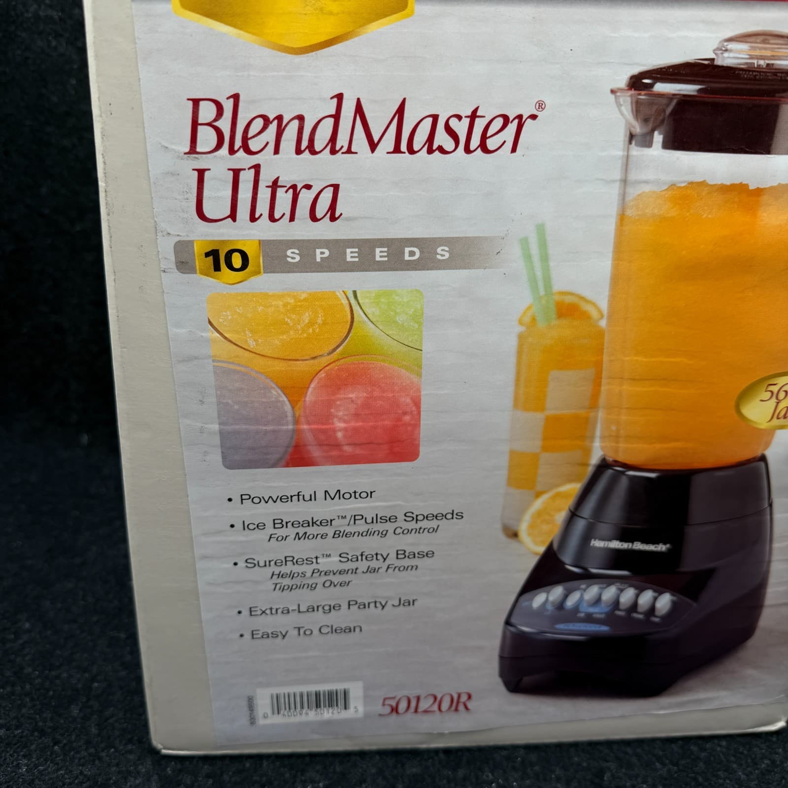 Hamilton Beach Blender Blend Master Ultra 10 Speed Black 50120R 56 oz - Thumbnail 2