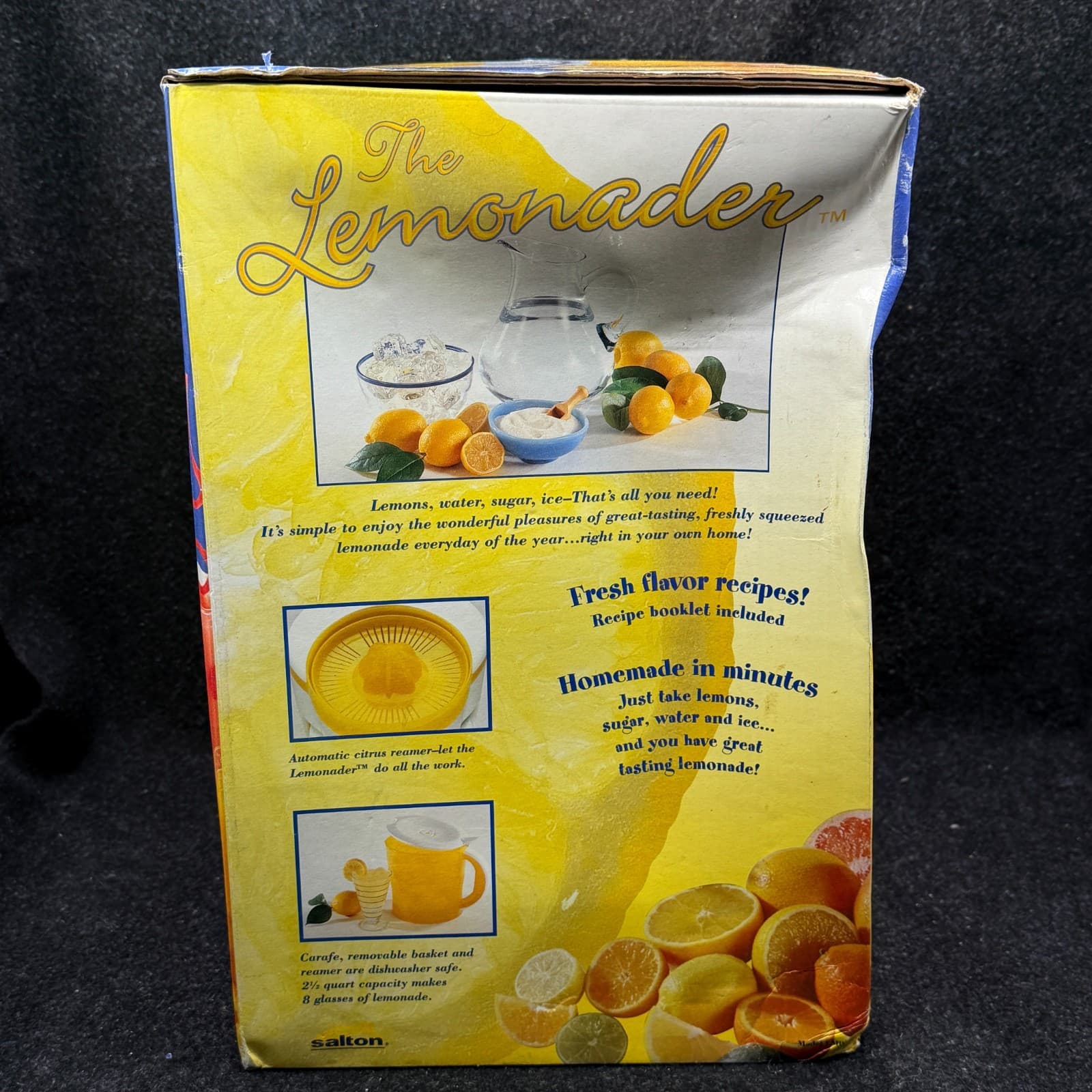 2001 Salton LM8 The Lemonader! Lemonade Maker 2.5 Quart OPEN BOX - Thumbnail 5