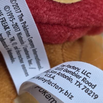 Pokemon 9.5" Chimchar Nintendo Creatures Game Freak Plush Toy Factory 2017 - Thumbnail 5
