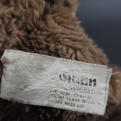 Vintage Rare Monchichi Tubby Thumb Sucking Brown Bear RARE - Thumbnail 4
