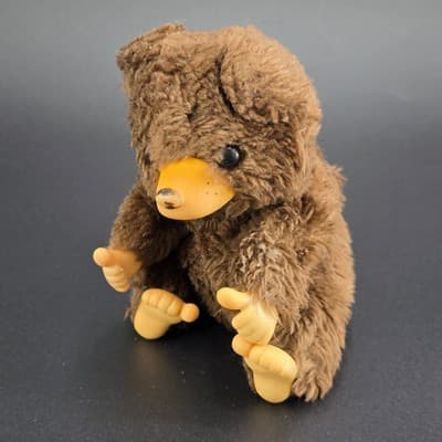 Vintage Rare Monchichi Tubby Thumb Sucking Brown Bear RARE - Thumbnail 8