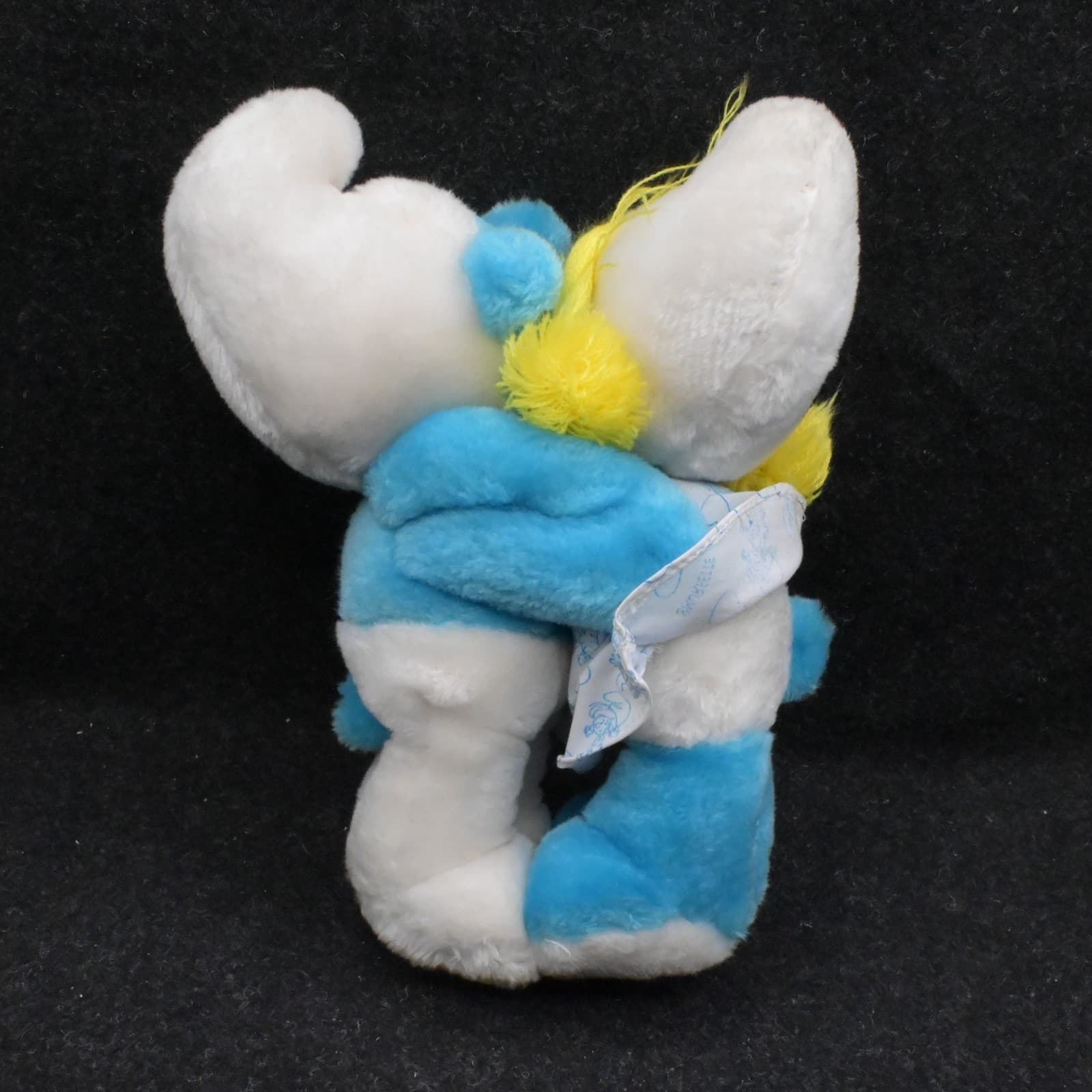 SMURF & SMURFETTE Hugging Dolls Vintage 1982 Ganz Peyo - Thumbnail 5