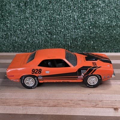 Holley Orange 1971 Plymouth Barracuda Die-cast Car #928 - Thumbnail 5