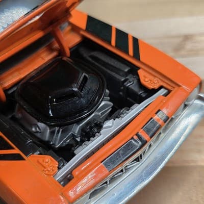 Holley Orange 1971 Plymouth Barracuda Die-cast Car #928 - Thumbnail 11