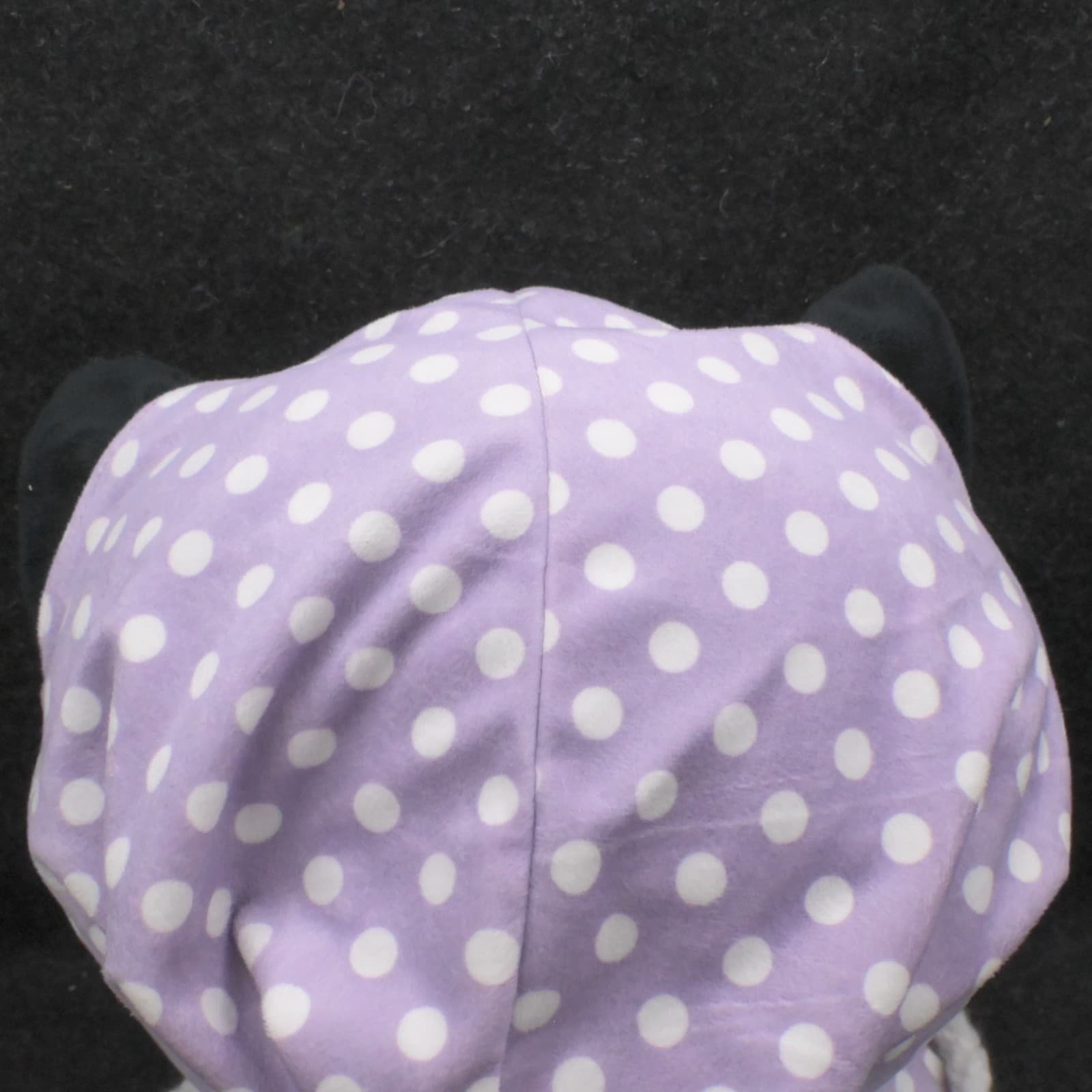 Chococat Sanrio Purple Polkadot Hoodie Plush Clover Foot 2011 RARE - Thumbnail 6