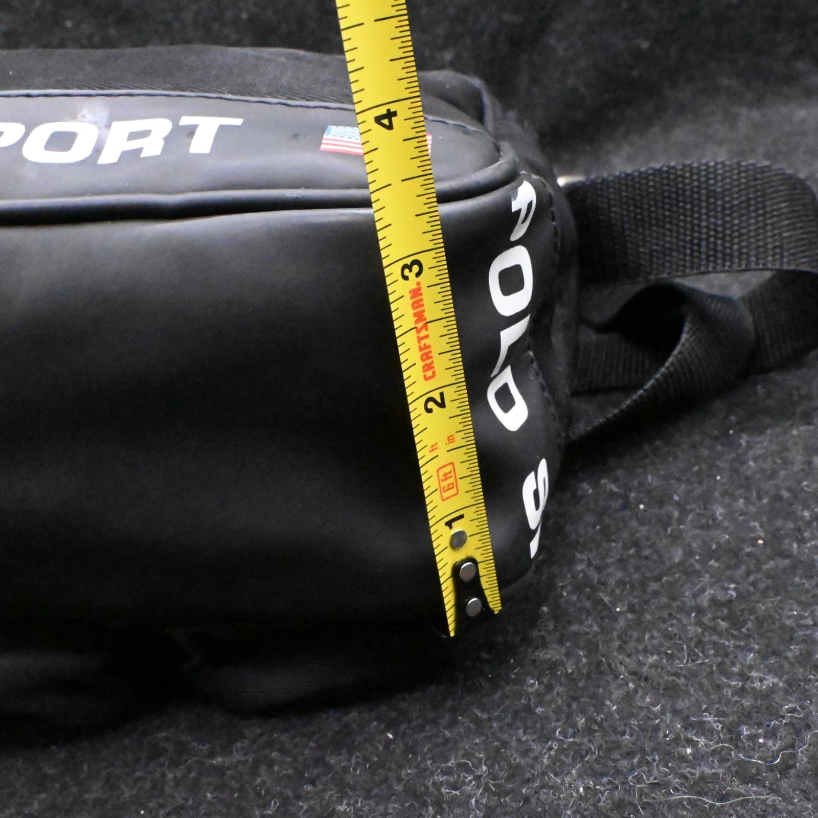 Vintage Polo Sport Ralph Lauren Black Crossbody/ Messenger, 🇺🇸 & Olympics Pull - Thumbnail 12