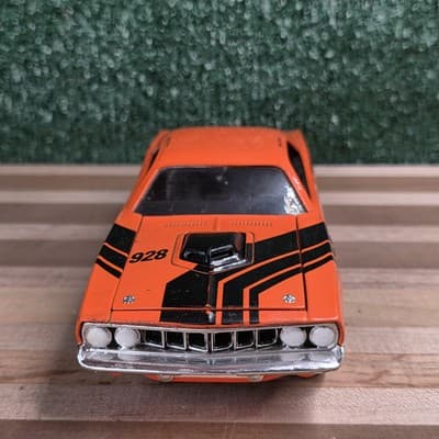Holley Orange 1971 Plymouth Barracuda Die-cast Car #928 - Thumbnail 3