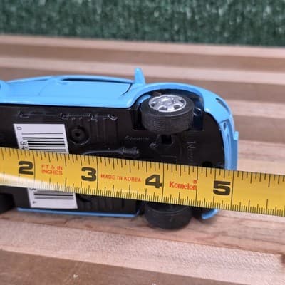 1998 Volkswagen New Beetle New Ray 1:32 Speedy Power Blue Pull Back VW Diecast - Thumbnail 11