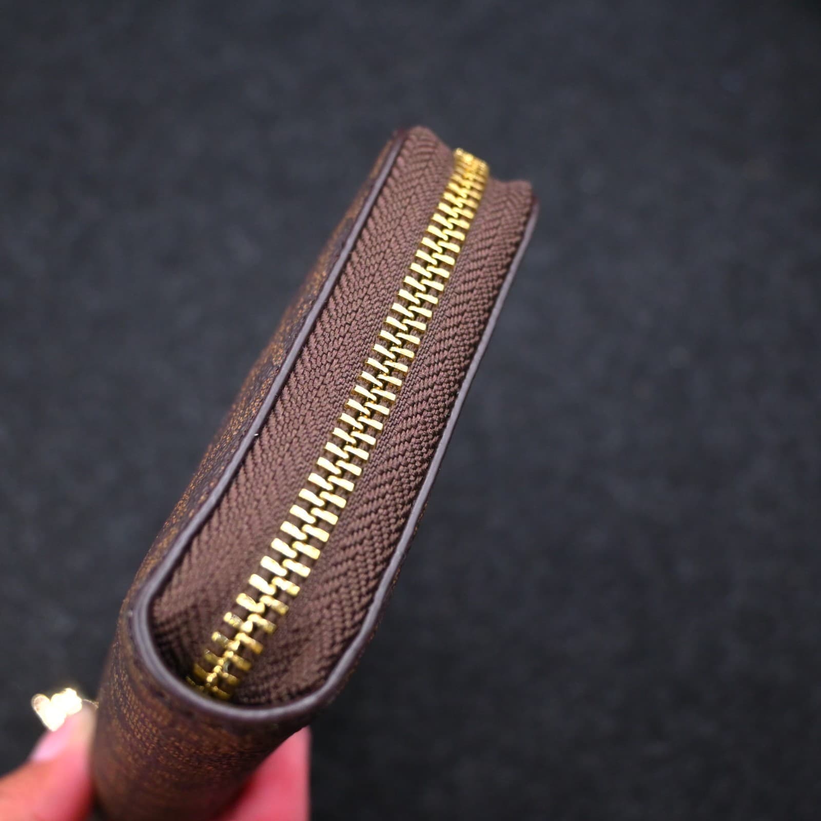Michael Kors Jet Set Travel Multifunction Large Phone Case Wallet MK Brown - Thumbnail 5
