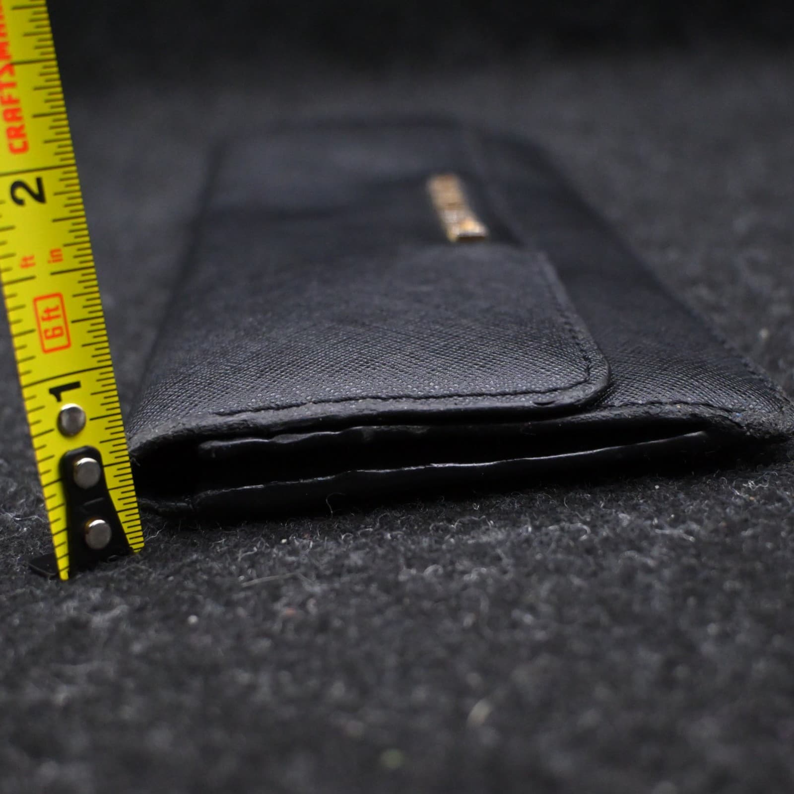 Michael Kors Jet Set Travel Large Trifold Leather Wallet - Black - Thumbnail 12