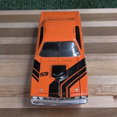 Holley Orange 1971 Plymouth Barracuda Die-cast Car #928 - Thumbnail 4