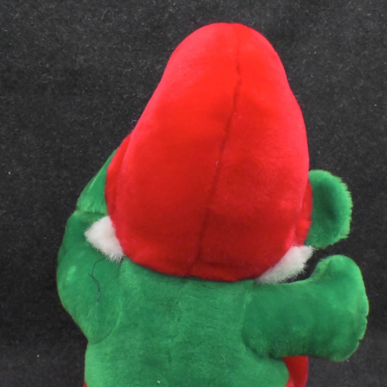 Vintage Papa Smurf Christmas Holiday 13" Plush Red Green King Plush Peyo - Thumbnail 5