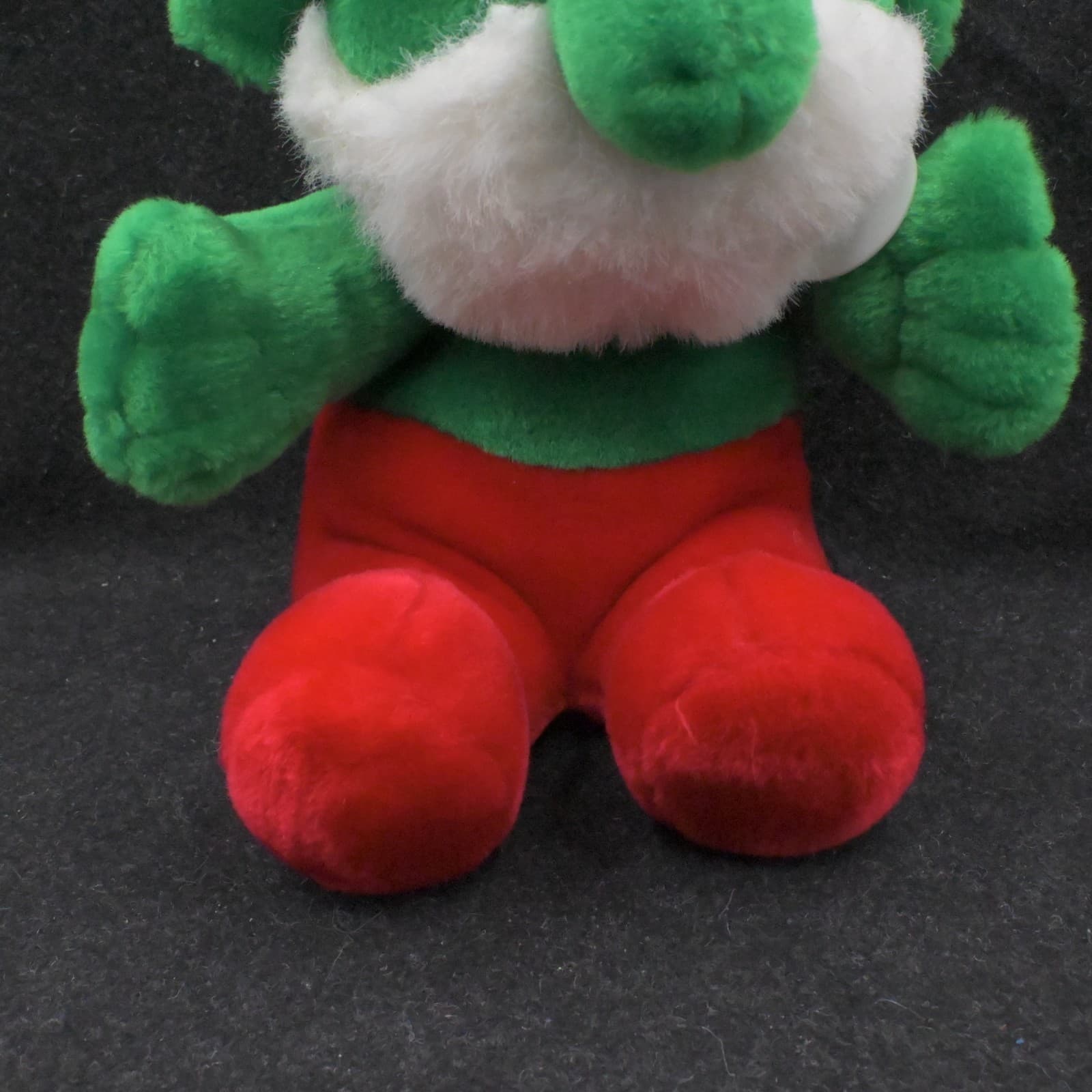 Vintage Papa Smurf Christmas Holiday 13" Plush Red Green King Plush Peyo - Thumbnail 3